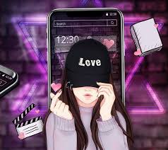 Here are only the best 1920x1080 anime wallpapers. Cute Purple Anime Girly Love Theme For Android Apk Download