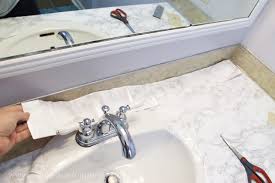 Spray your counter with lots of (soapy) water as you do this, you will notice the water 'gushing' out from underneath, and onto your floor and. How To Do A Sturdy Stunning Granite Contact Paper Countertop Makeover