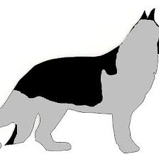 German Shepherd Black And Silver Silhouette Silhouette Art German Shepherd Shepherd