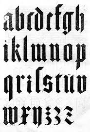 Old English Style Font Lettering Fonts Lettering Alphabet Lettering