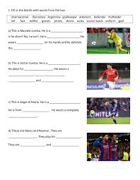 Full results, scorers, transfers, fixtures and tables from all the major world leagues. Soccer English Worksheet