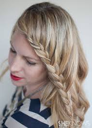 You can help keep your curls in place by lightly spraying them. How To Lace Braid Hairstyle Tutorial Sheknows