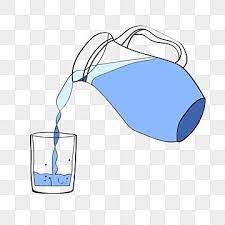 Vector Kettle Pouring Water Pour Water From Simulation Bottle Cup Of Water Pour Water With A Water Cup In Hand Png And Vector With Transparent Background For How To Draw Hands