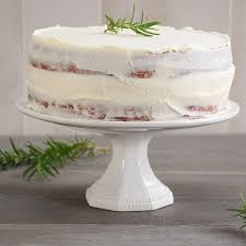 Vanilla Rosemary Cake Lemon Curd Filling Cream Frosting Lemon Curd