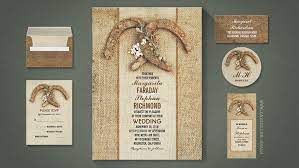 Rustic Wedding Invitation Features Old Horseshoe Couple And Tree Wedding Invitations Rustic Vintage Horseshoe Wedding Invitations Western Wedding Invitations