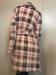 Portail des communes de france : Rose Pomme Robe De Chambre Polaire Pilou Longue A Carreaus Gris Rose Un Temps Pour Elle Lingerie