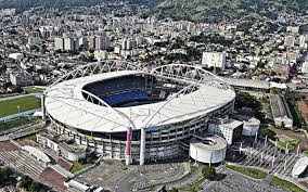 The stadium currently has a capacity of 74,738. Download Wallpapers Estadio Olimpico Nilton Santos Engenhao Olympic Stadium Brazilian Football Stadium Botafogo Stadium Serie A Brazil Football View From Above For Desktop Free Pictures For Desktop Free