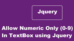 I do not want to accept decimals, negative number and numbers with leading zeros. Allow Numeric Only 0 9 In Html Text Input Using Jquery Youtube