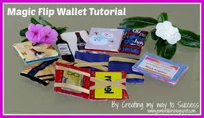 Some sewing skill is helpful, but not required. Tutorial How To Make A Magic Flip Wallet Sewing