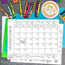 free printable calendar for kids 2022