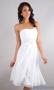 Short Strapless White Homecoming Dress Cute Formal Dresses White Homecoming Dresses White Lace Dress Short