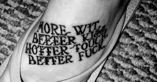 Panic At The Disco 3 Song Lyric Tattoos Lyric Tattoos Tattoos