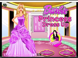 barbie princess dress up game