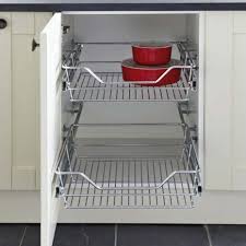 The open basket will keep the root vegetables dry, and a cabinet or a pantry provides a cool, dark environment. Pull Out Storage Chrome Linear Wire Baskets Set Of 2 Wire Baskets Hafele Wire Basket Storage Wire Baskets Storage Baskets