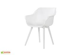 fauteuil de jardin en aluminium et resine sophie studio lot de 2 fauteuil jardin chaise de jardin mobilier jardin