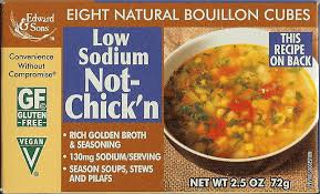 Become a member, post a recipe and get free nutritional analysis of the dish on food.com. Edward Sons Not Chick N Low Sodium Bouillon Cubes