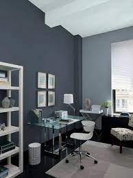 15 Simple Home Office Decor Ideas For Men Fresh4home Gray Home Offices Office Wall Colors Home Office Colors
