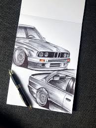 E30 tko wide body kit. Bmw E30 With Bbs Rs Wheels Bmw E30 Car Drawings Car Sketch