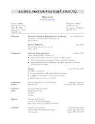Create job winning resumes using our professional resume examples detailed resume writing guide for each job resume samples for inspiration! Part Time Job Resume Format Templates At Allbusinesstemplates Com