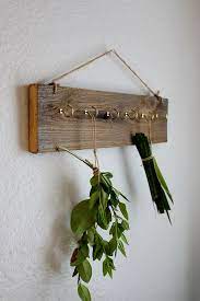 Herb Drying Rack Eco Friendly Barnwood Dried Herb Rack Wall Key Rack 35 00 Via Etsy Drying Herbs Herb Drying Racks Beautiful Flower Arrangements