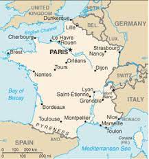 France political map with capital paris, national borders, most important cities and rivers. Mapa Da Franca Caracteristicas E Limites Geograficos Mapa Da Franca Viagens Na Franca Franca