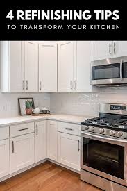 4 Refinishing Tips To Transform Your Kitchen In 2020 Budget Kitchen Remodel Kitchen Budget Remodel