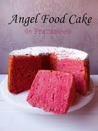 Angel Food Cake De Frambuesa Frambuesa Tarta Dulces Tortas