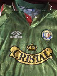 Magallanes v audax italiano ; Audax Italiano Home Football Shirt 1998 Sponsored By Cristal