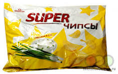 Чипсы картофельные "Super чипсы" 300г ООО Русскарт сити
