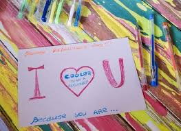 Fill the paper with crayon shapes and patterns, making sure to press hard. Scratch Off Kids Valentine S Card Tutorial