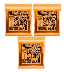 Kit 3x Enc. Guit. Ernie Ball 2222 009/046 Hibrid Slinky