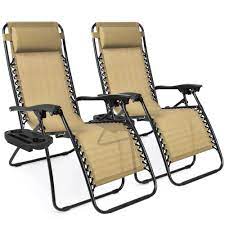 Like if you love chilling in the garden our zero gravity chair is a great addition to your garden when all you want to do is sit back and enjoy the good weather. Best Choice Products Set Of 2 Adjustable Zero Gravity Lounge Chair Recliners For Patio Pool With Cup Holders Beige Walmart Com Walmart Com