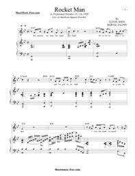 Free pdf download of rocket man piano sheet music by elton john. Rocket Man Elton John Free Piano Sheet Music Pdf