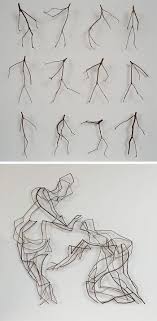 Using Found Twigs Artist Chris Kenny Assembles Tiny Dancing Figures And Minimal Portraits In 2020 Sculpture Art Abstract Portrait Art Instructions