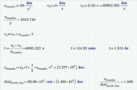 Why Star Treks Impulse Speeds Are Totally Impractical Mathcad