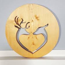 reindeer wall art romantic gift