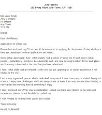 Reentering The Work Force Cover Letter Cover Letters And Cv Examples