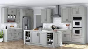 This stylish grey shaker style kitchen gives our timeless shaker cabinets a contemporary twist, making it the perfect neutral backdrop for modern living. Shaker Base Cabinets In Dove Gray Kitchen The Home Depot Island With Walnut Butcher Block Home Depot Kitchen Dove Grey Kitchen Home Depot Cabinets