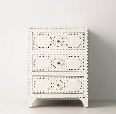 Find all of it here. Avalon 3 Drawer White Nightstand