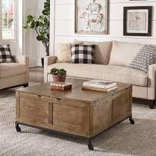 By laurel foundry modern farmhouse®. Shay Square Storage Trunk Cocktail Table With Caster Wheels By Inspire Q Artisan Overstock 22408031