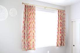 Natty By Design Short Curtains And A Pin Hook Tutorial Kids Room Curtains Short Curtains Short Window Curtains