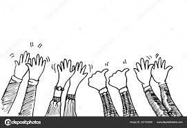 Download Doodle Hands Up Hands Clapping Applause Gestures Congratulation Business Vector Illustration Stock Illustration