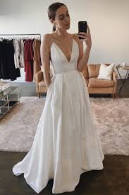 You don't have to feel uncomfortable on your wedding day, with modern wedding dresses meaning less corseting, embroidery and overall weight. Multicolor Cotton Sneakers Wedding Dress With Pockets Dream Wedding Dresses Satin Wedding
