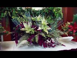 An artificial christmas tree is an artificial pine or fir tree manufactured for the specific purpose of use as a christmas tree. Artificial Christmas Flower Arrangements Decorating For Christmas Youtube