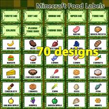 Minecraft Clipart Google Search Minecraft Food Minecraft Food Labels Minecraft Food Labels Free