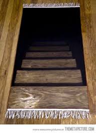 Hahaha Its A Rug Ha Photo Trompe L Oeil Humour Drole