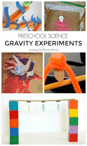This science activity about gravity requires only household items and teaches preschoolers all about the most basic of forces: 7 Preschool Science Experiments That Explore Gravity Science Experiments For Preschoolers Preschool Science Gravity Experiments