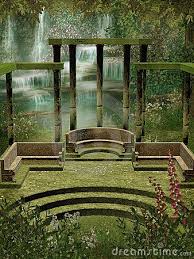 Fantasy Gardens Fantasy Garden With Columns Royalty Free Stock Images Image Garden Night Landscape Stock Images Free