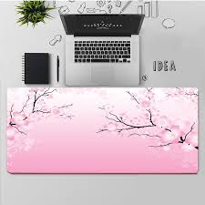 Bunga hias plastik pohon sakura mini meja. Maiya Bantalan Mouse Besar Alas Mouse Karet Laptop Meja Pemain Gaming Gaya Bunga Sakura Merah Muda Jepang Gratis Pengiriman Peripherals Komputer