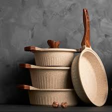 5 yıldız üzerinden 4,8 8. Karaca Natureline Wood Stone 7 Parca Tencere Seti Karaca